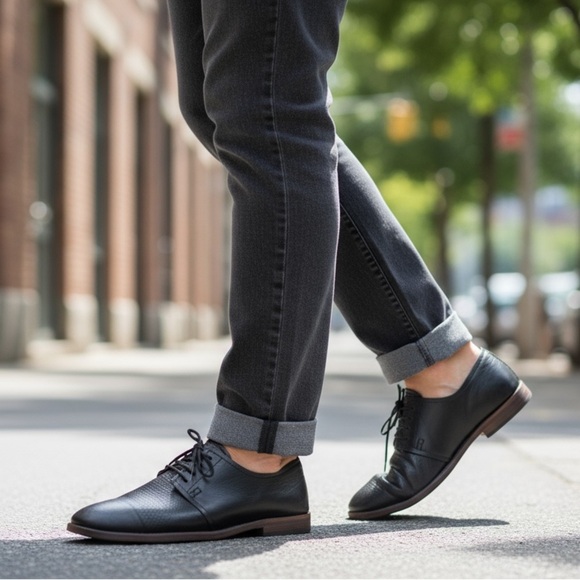 SEAL OF SUTRO CO. Leather Oxford Shoes Black 8 main image 4